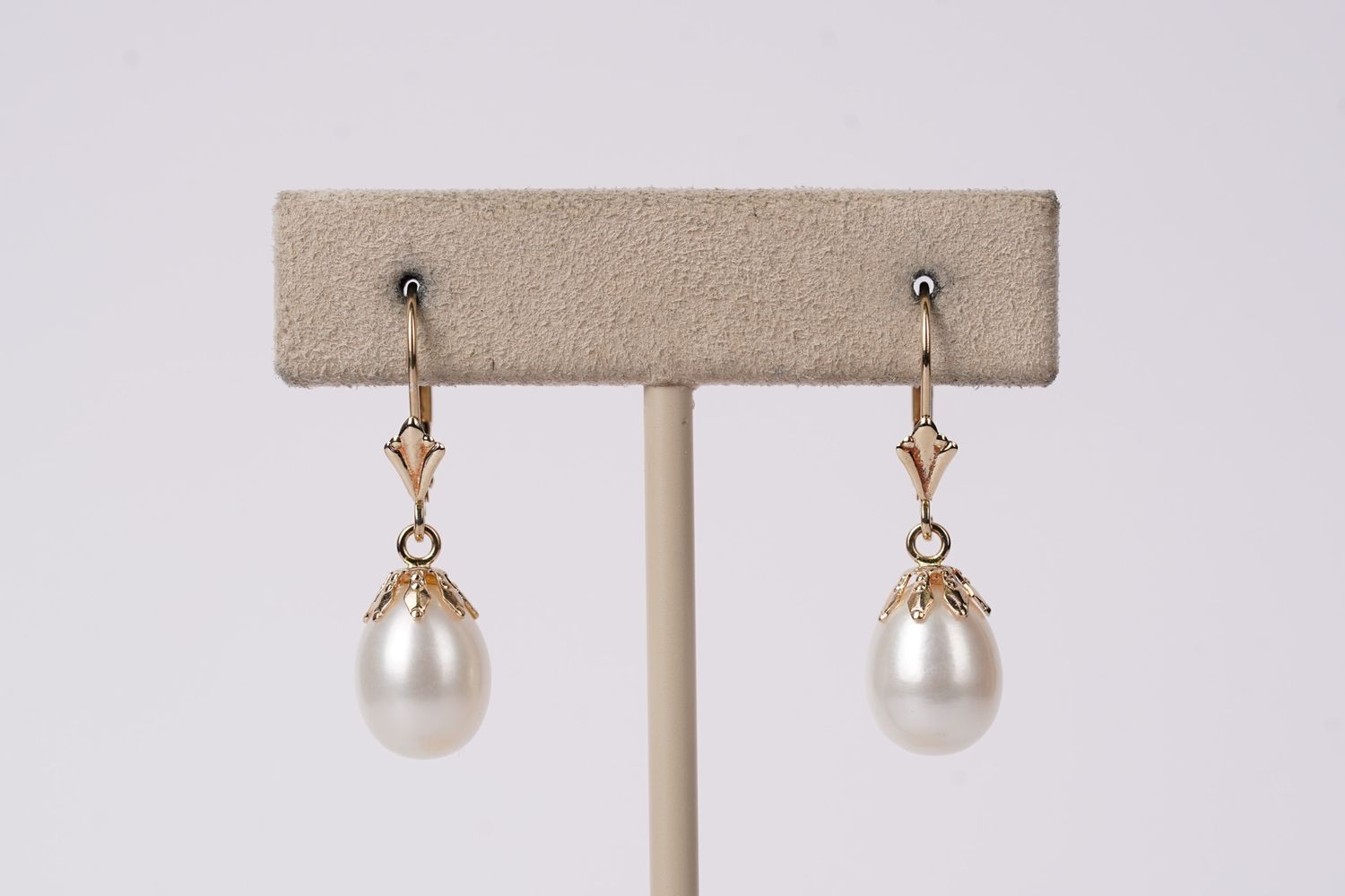 ADT- 14KY 3.1g Pearl Dangle Earrings