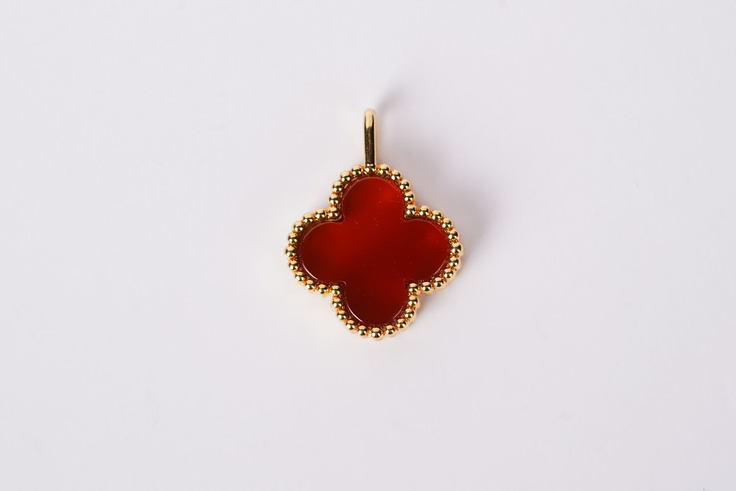 NEX- 18KY .35g Carnelian Alhambra Pendant (Pendant Only)