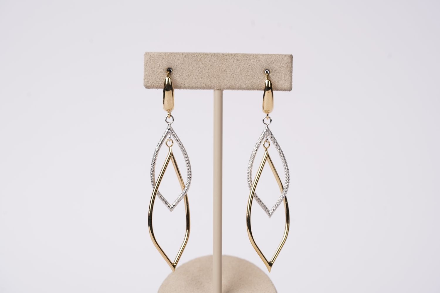 VBI- 14KWY 2.70g Geometric Dangle Earrings