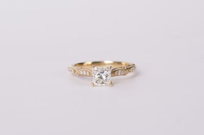 ALTT- 14KY 3.00g 1.10ctw (1.00ctr) I/VS1 Radiant Diamond Engagement Ring (size 7)