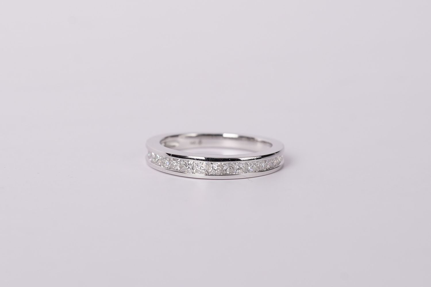 DBLX- 14KW 3.5g .76ctw Diamond Channel Set Stackable Band (size 7)
