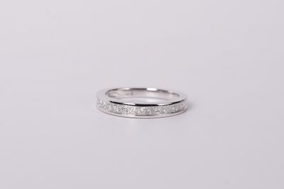 DBLX- 14KW 3.5g .76ctw Diamond Channel Set Stackable Band (size 7)