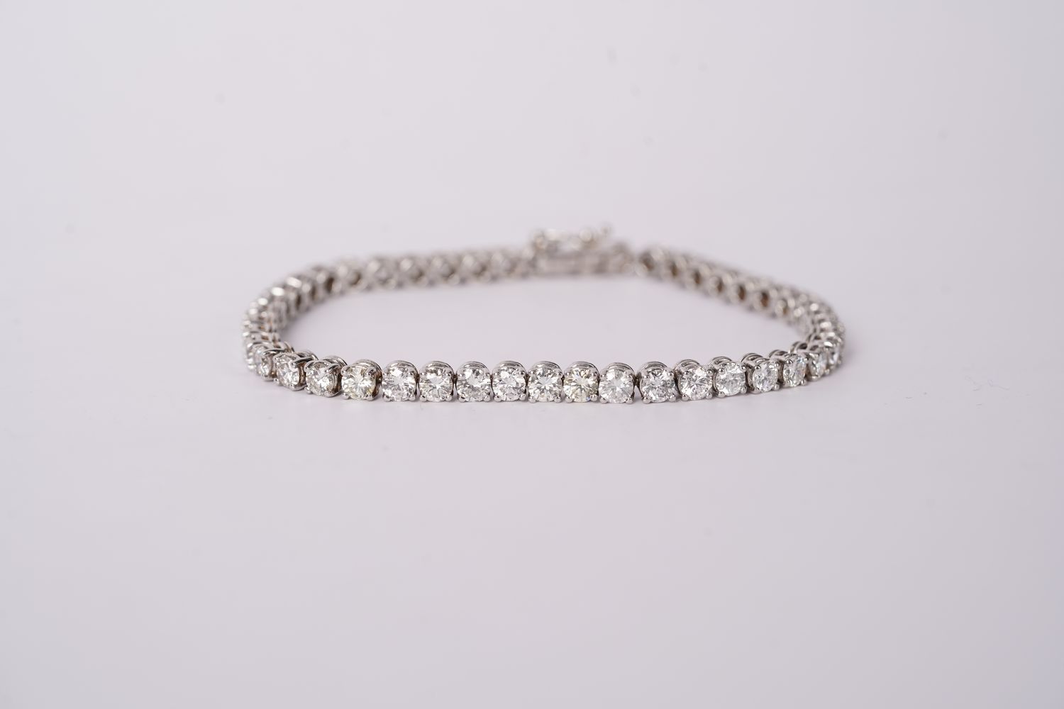 EETT- 14KW 14.43g 6.00ctw Diamond Tennis Bracelet 7.5&quot;