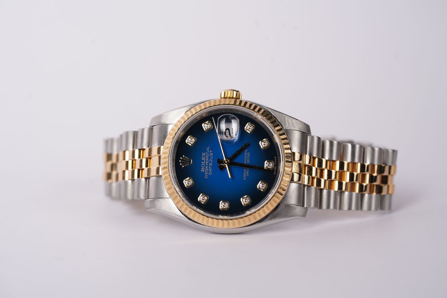 LDTTX- Men&#39;s Midsize Two Tone Datejust Rolex Diamond Dial
