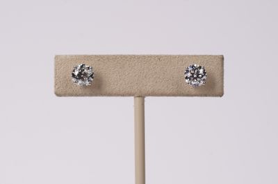 NETT- 14KW 2.02ctw I/SI2 Round Diamond Stud Earrings