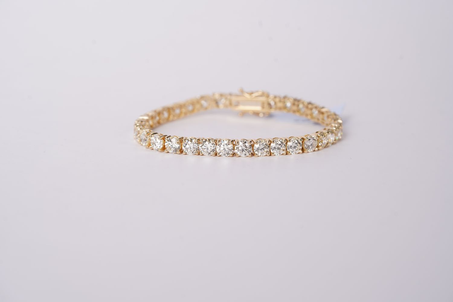 ABETP-18KY 19.00g 16.72ctw G-H/VS1-VS2 Diamond Tennis Bracelet 7&quot;