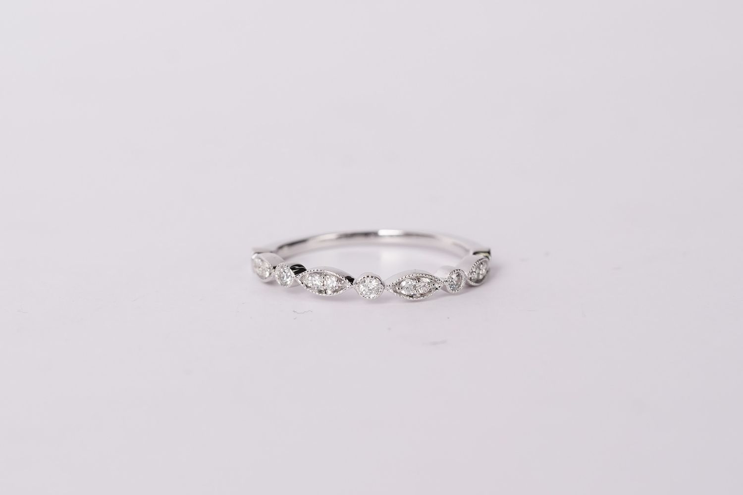 VBI- 14KW 1.45g .20ctw Diamond Stackable Band (size 5.5)