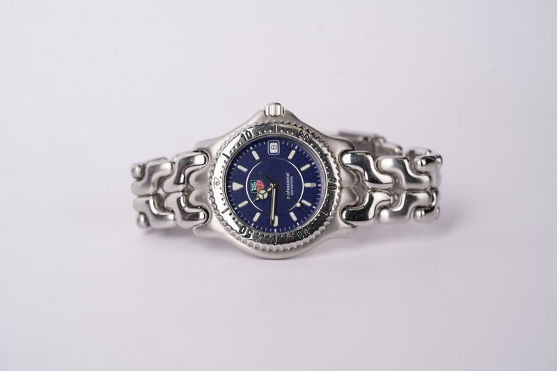 DTT-Tag Heuer Professional WG111A Blue Men&#39;s Quartz Date Watch A127