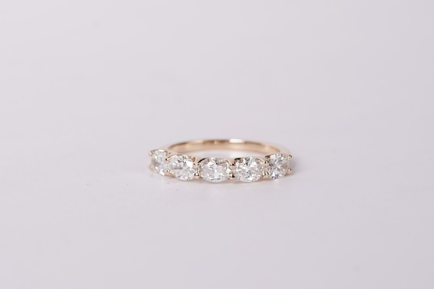 AVTP-14KY 2.69g 1.50ctw F/VS1 GIA Oval Diamond Stackable Band (size 7)