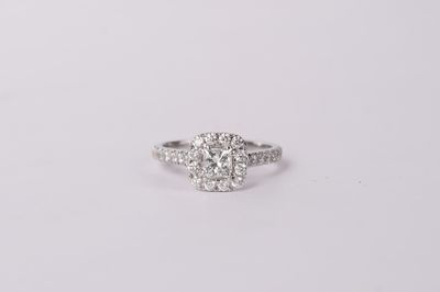 VNTT- 14KW 6.19g 1.70ctw (.70ctr) G/SI1 Princess Cut Diamond Neil Lane Engagement Ring (size 6.75)