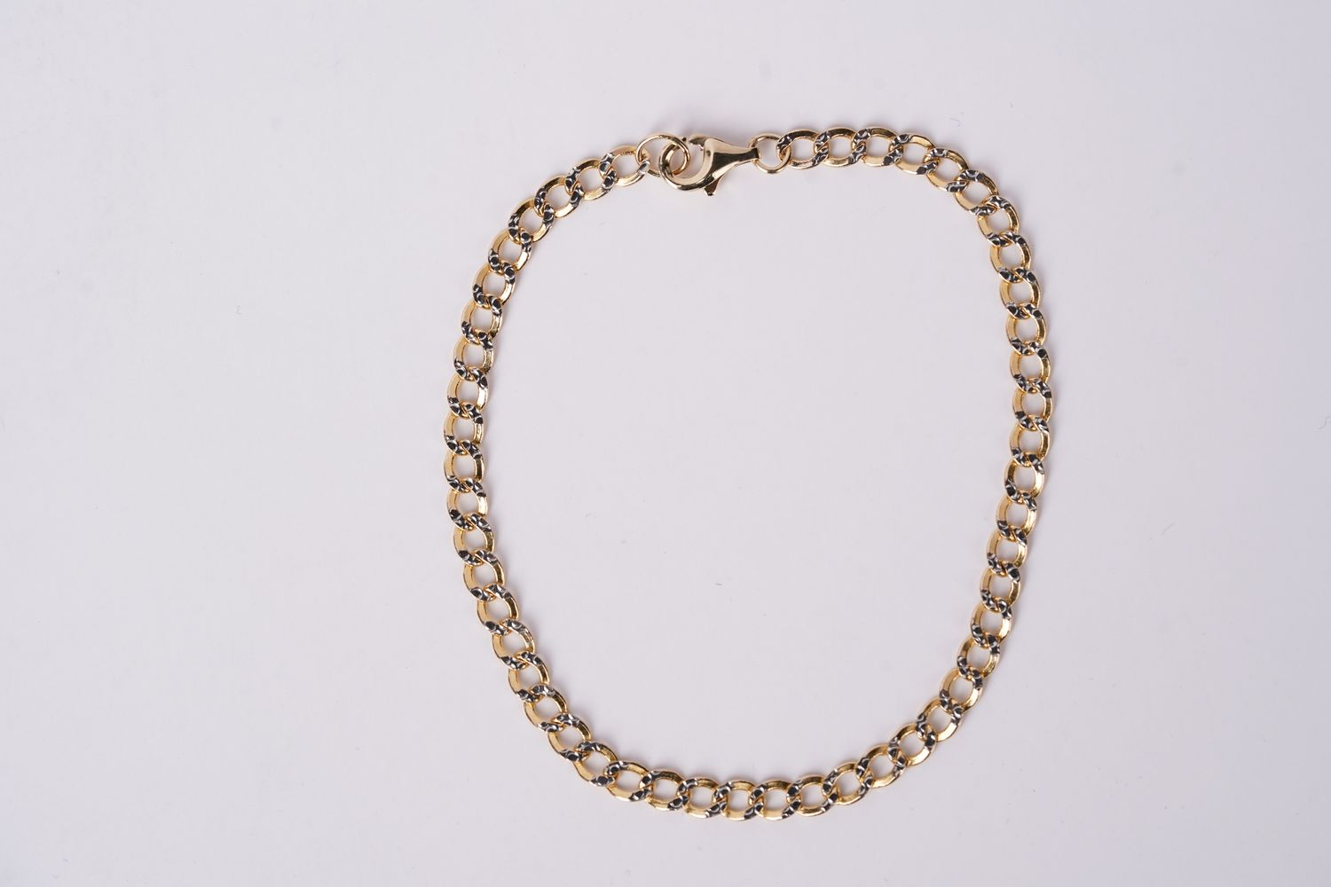 VDT- 14KY 2.05g 3.5mm Curb Bracelet 7&quot;