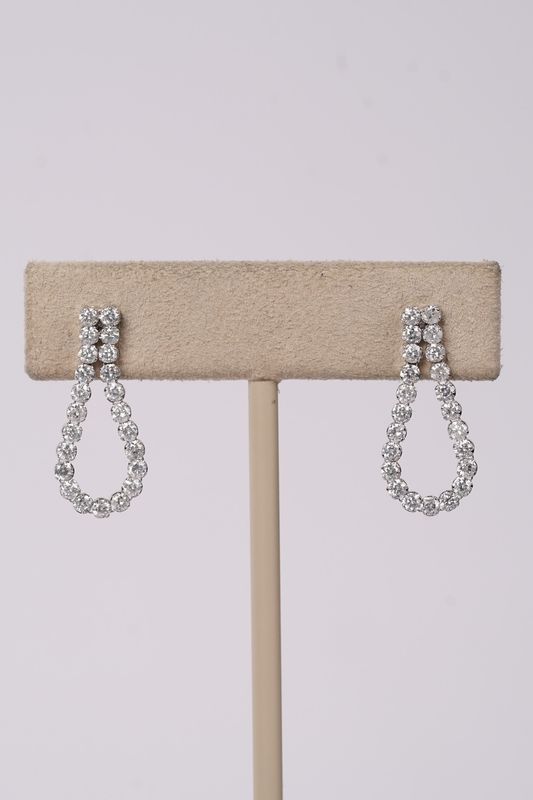 EETX- 14KW 1.57g 1.25ctw Diamond Dangle Earring