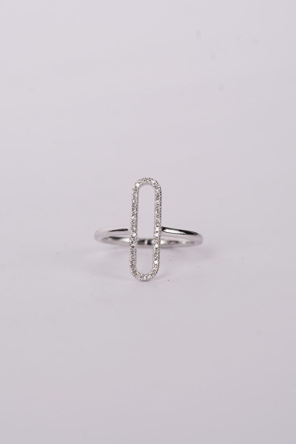ADT- 14KW 2.90g .15ctw Diamond Oval Fashion Ring (size 7)