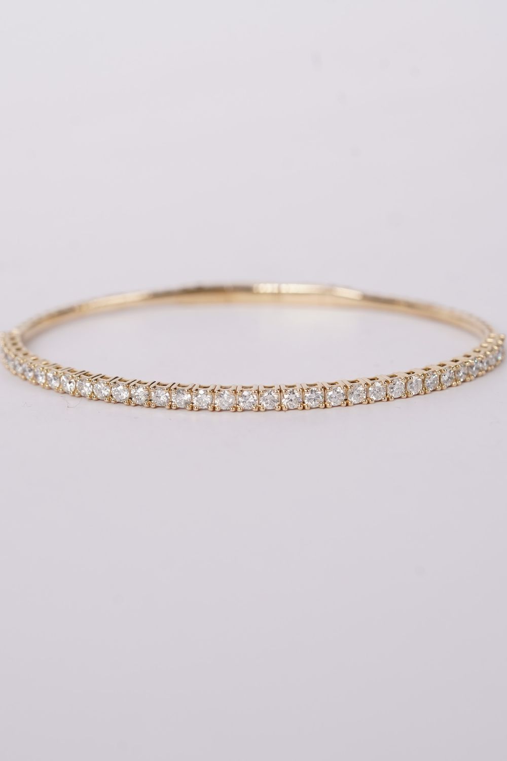 VVET- 14KY 7.29g 2.00ctw Diamond Flex Bangle Bracelet