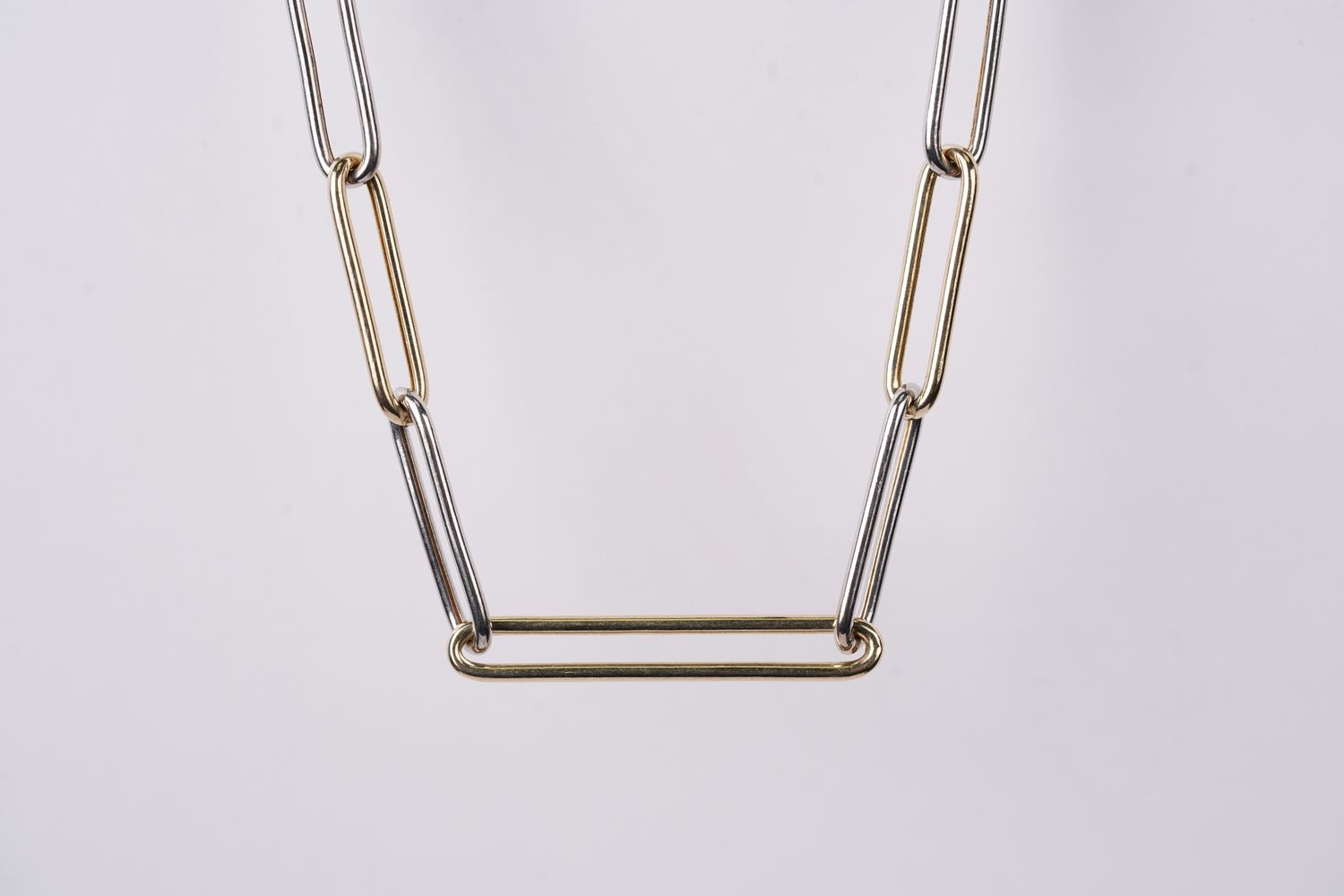 BLTX- 14KW 13.90g Extra Large Paperclip Necklace 18&quot;