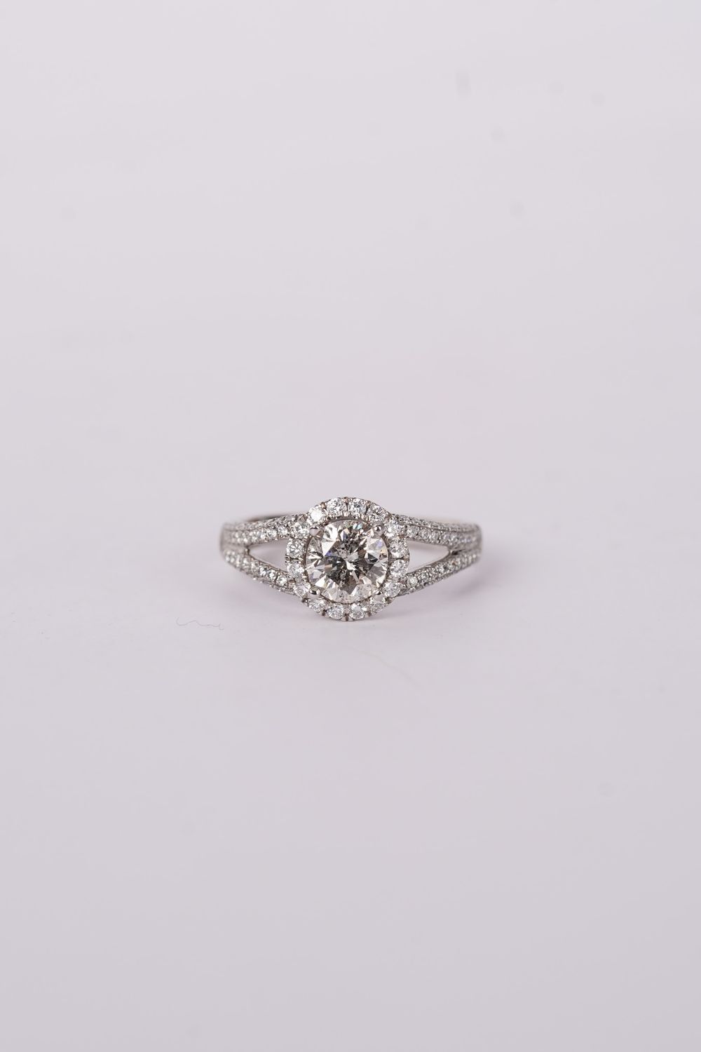 ALTT- 18KW 4.7g 1.61ctw (1.01ctr) Demarco Diamond Engagement Ring (size 6.5)