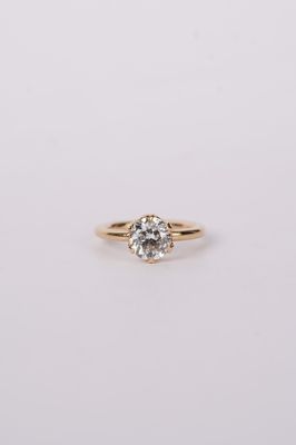 BTPT- 18KY 4.80g 2.03ct G/SI3 Old European Cut Diamond Engagement Ring (size 6)