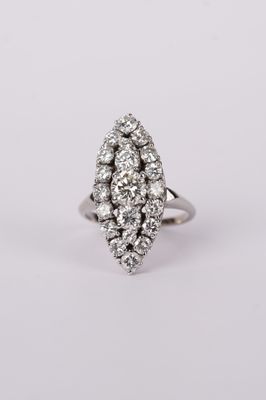 AIET-14KW 8.4g 2.20ctw Diamond Estate Ring (size 6.75)