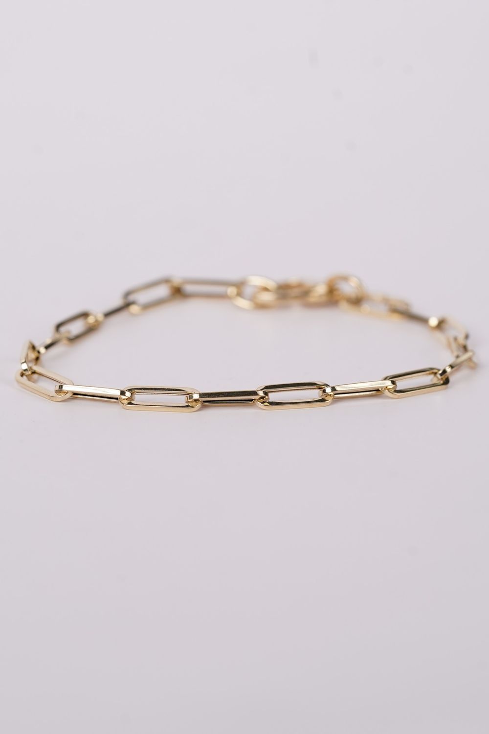 XTP- 14KY 1.95g Paperclip Bracelet 6&quot;