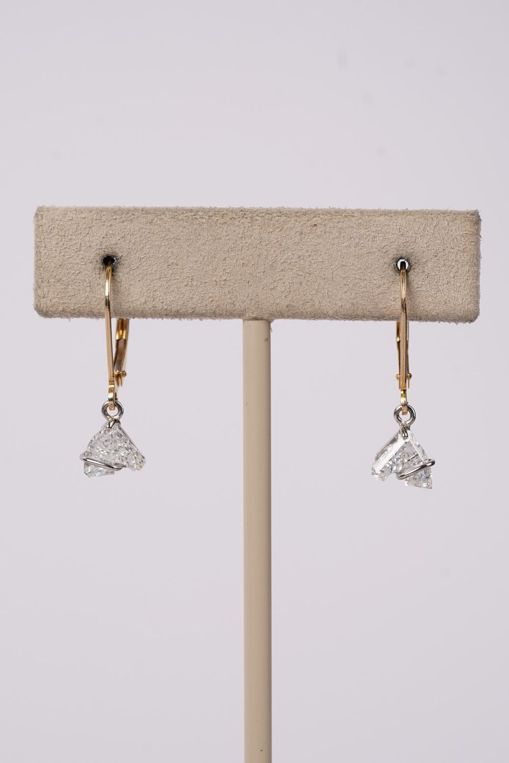 VETT- 14KY 1.88g 1.43ctw Diamond Horse Head Dangle Earrings