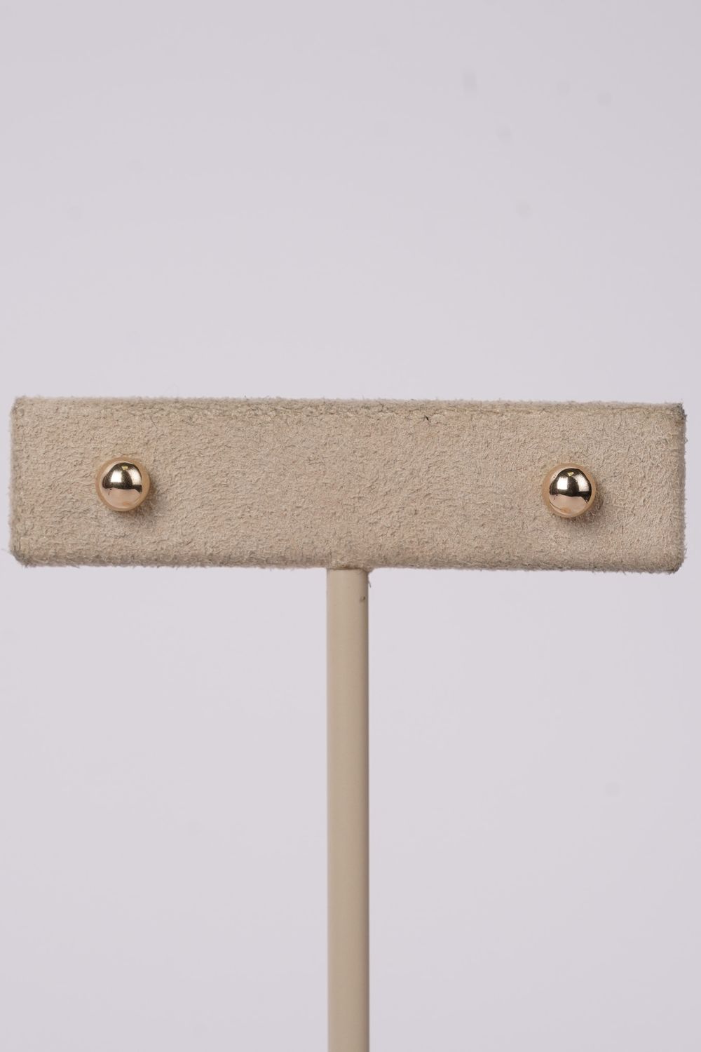 DEX- 14KY 4mm Gold Ball Stud Earrings
