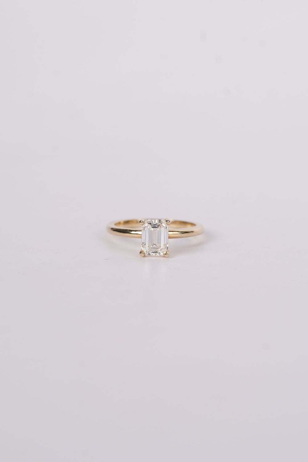 DDTPX- 14KY 2.76g 1.50ct J/VS1 GIA Emerald Diamond Solitaire Engagement Ring (size 7)