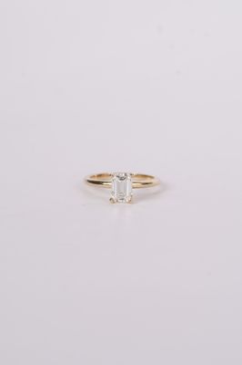 DDTPX- 14KY 2.76g 1.50ct J/VS1 GIA Emerald Diamond Solitaire Engagement Ring (size 7)