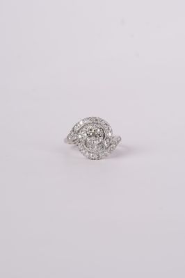RTT- 14KW 4.5g 1.12ctw (.62ctr) J/SI1 European Cut Diamond Antique Ring (size 6)