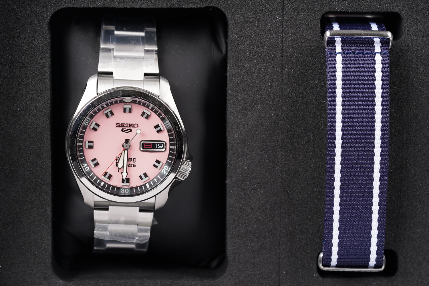 ATT- Seiko x Rowing Blazers 5 Sports Automatic Watch Pink Dial