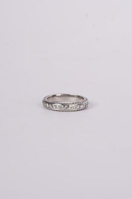 RET- Platinum 6.22g 1.50ctw Diamond Michael Beaudry Eternity Band (size 6.5)
