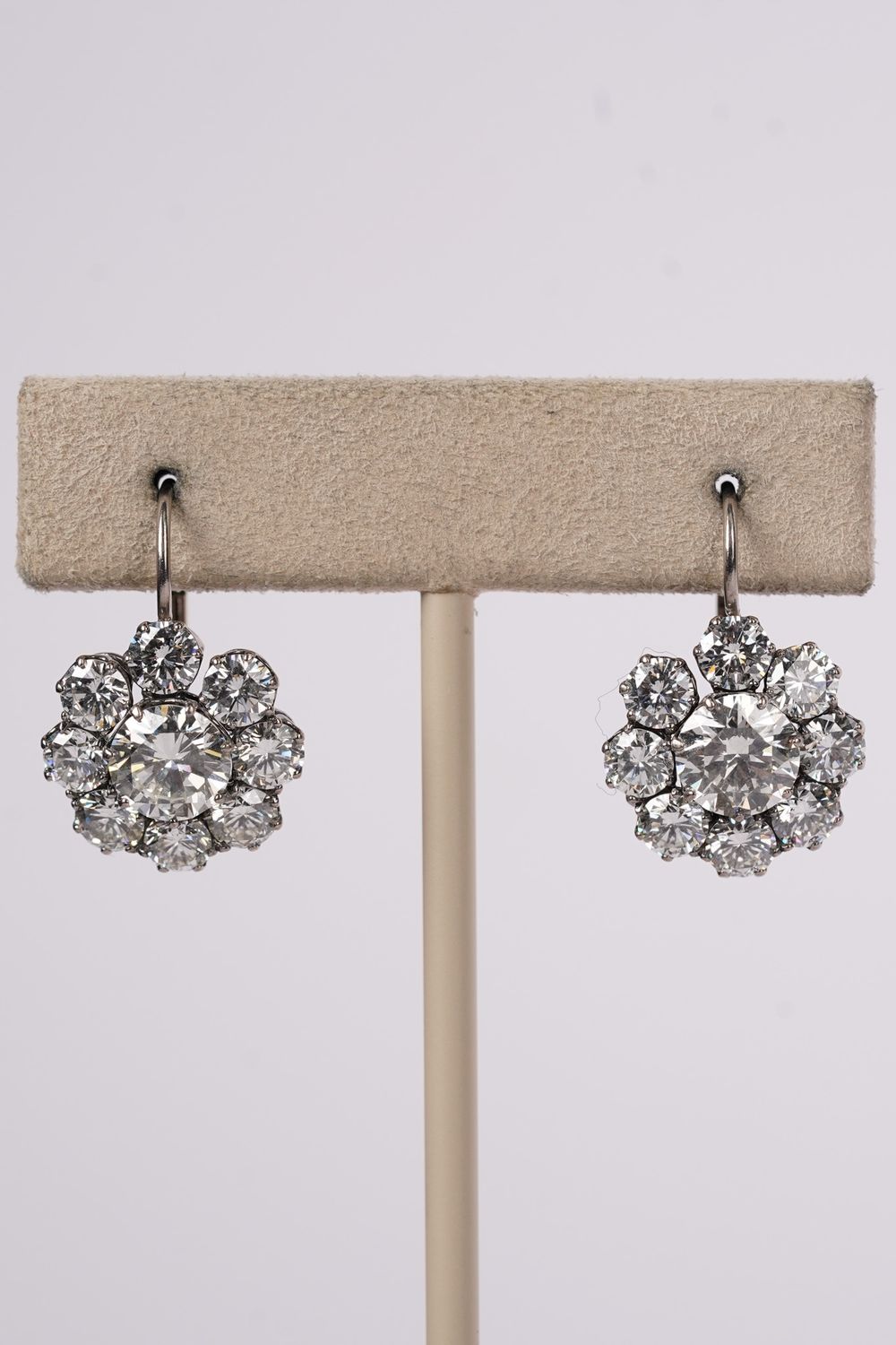 LTTX- 18KW 8.00g 6.56ctw (2.56ctrs) G-H/VS1 Diamond Sophia D Halo Earrings