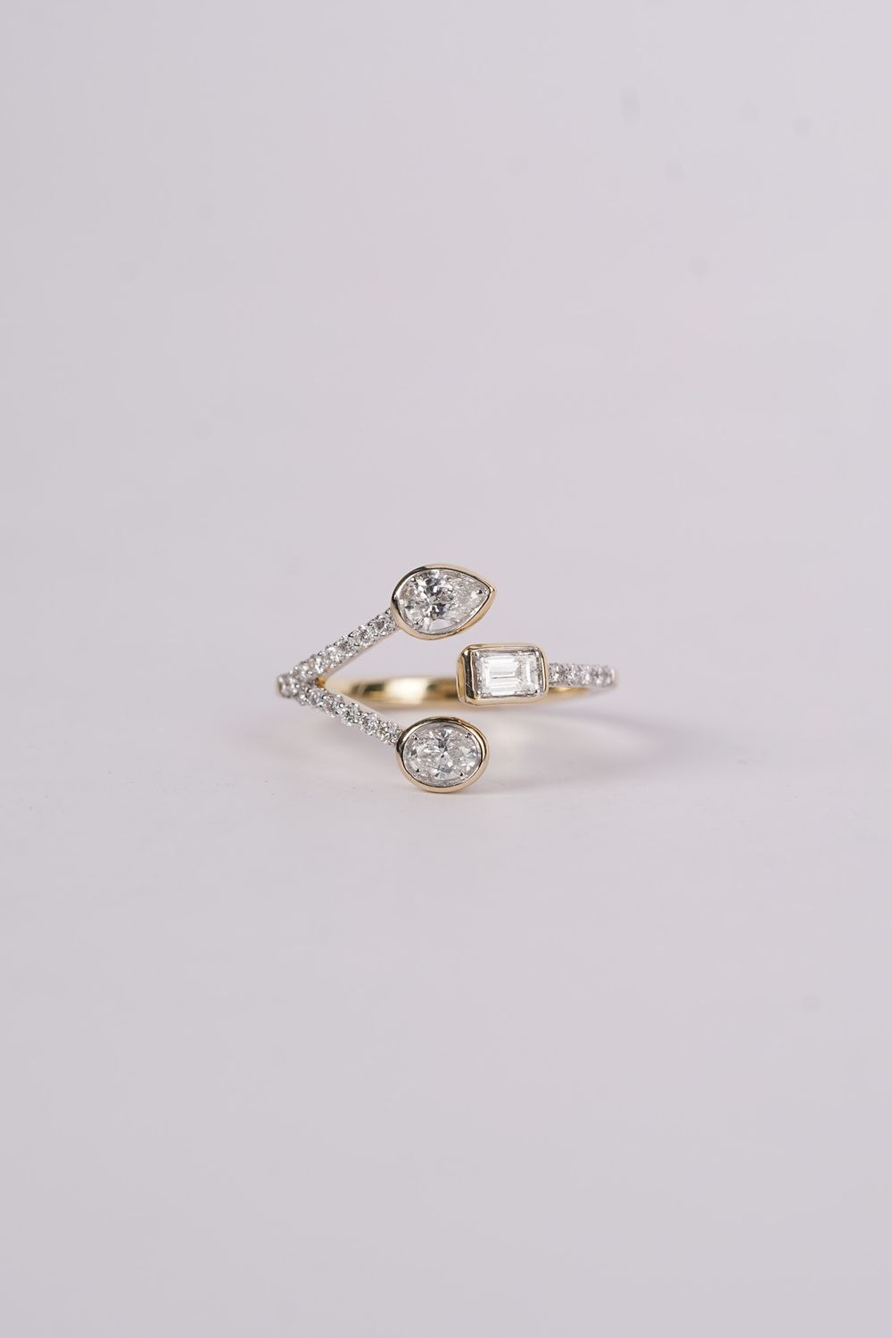 ITTX- 14KY 2.73g .95ctw Diamond Fashion Ring (size 7)
