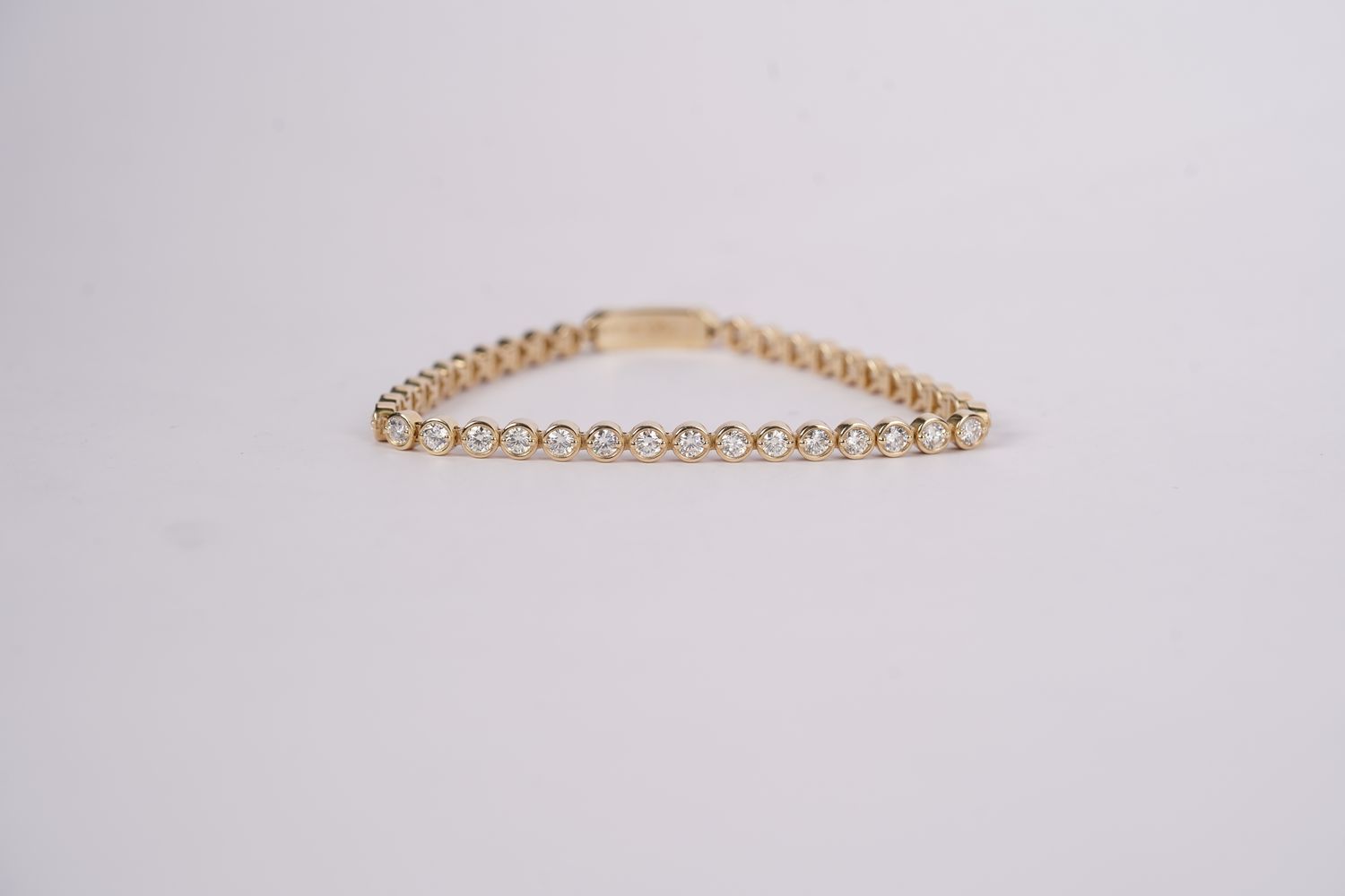 ADTT- 14KY 7.47g 3.58ctw Diamond Tennis Bracelet 7&quot;