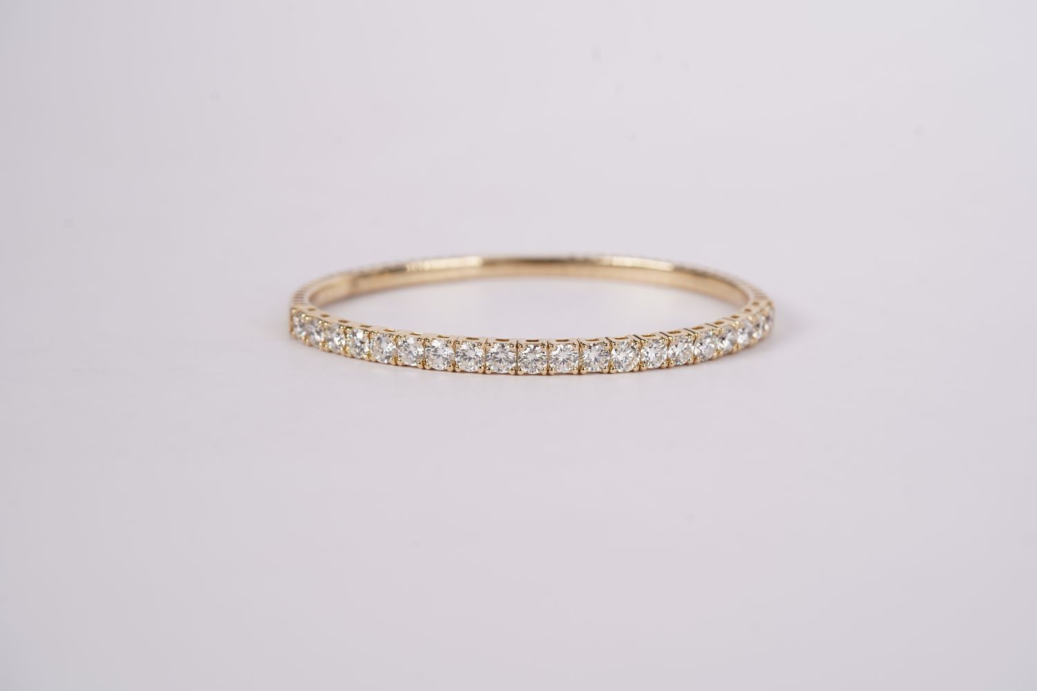 DNTT- 14KY 16.17g 5.00ctw Diamond Flex Bangle