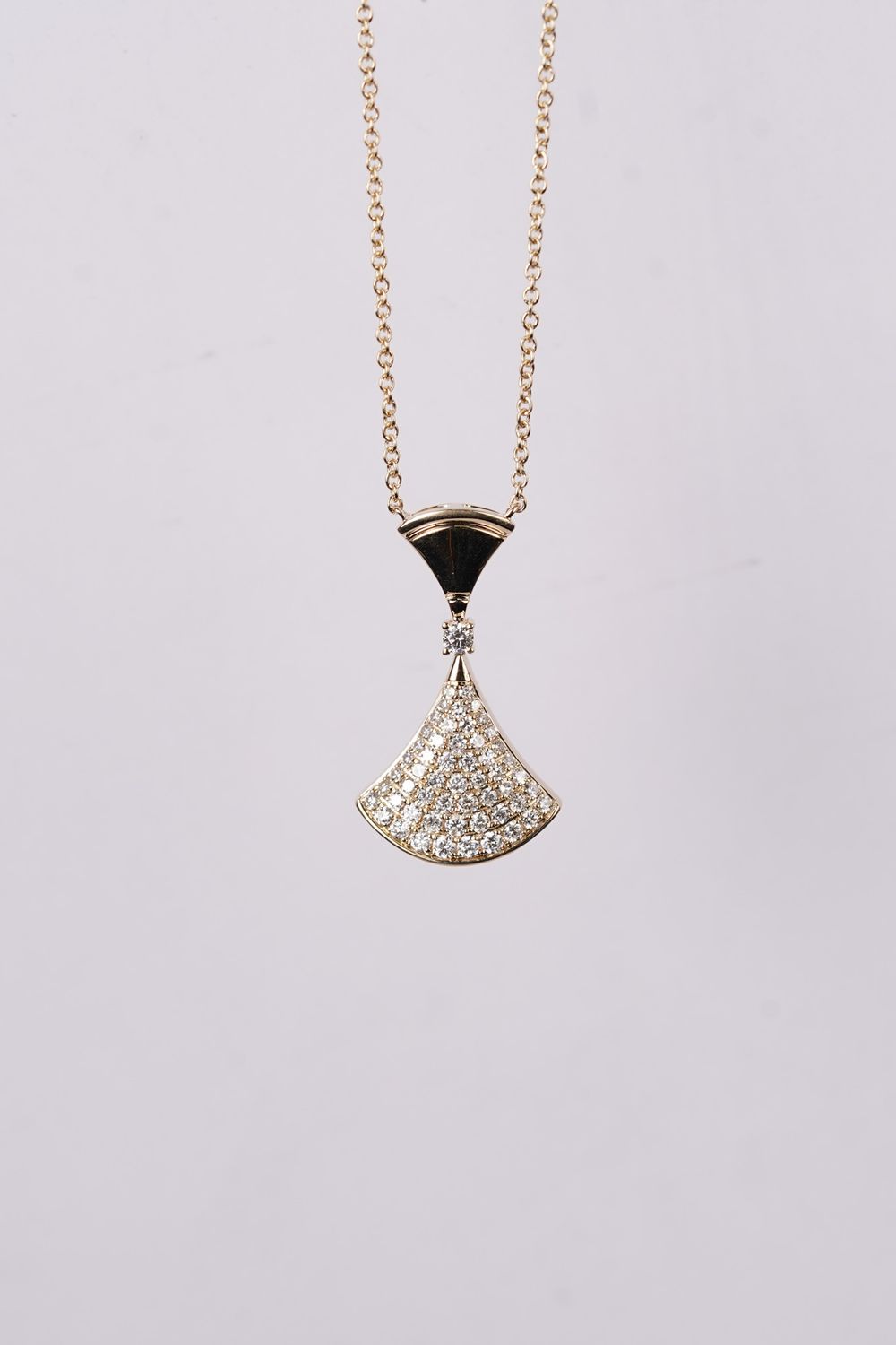 RTTX- 14KY 4.38g .59ctw Diamond Fashion Necklace 16-18&quot;