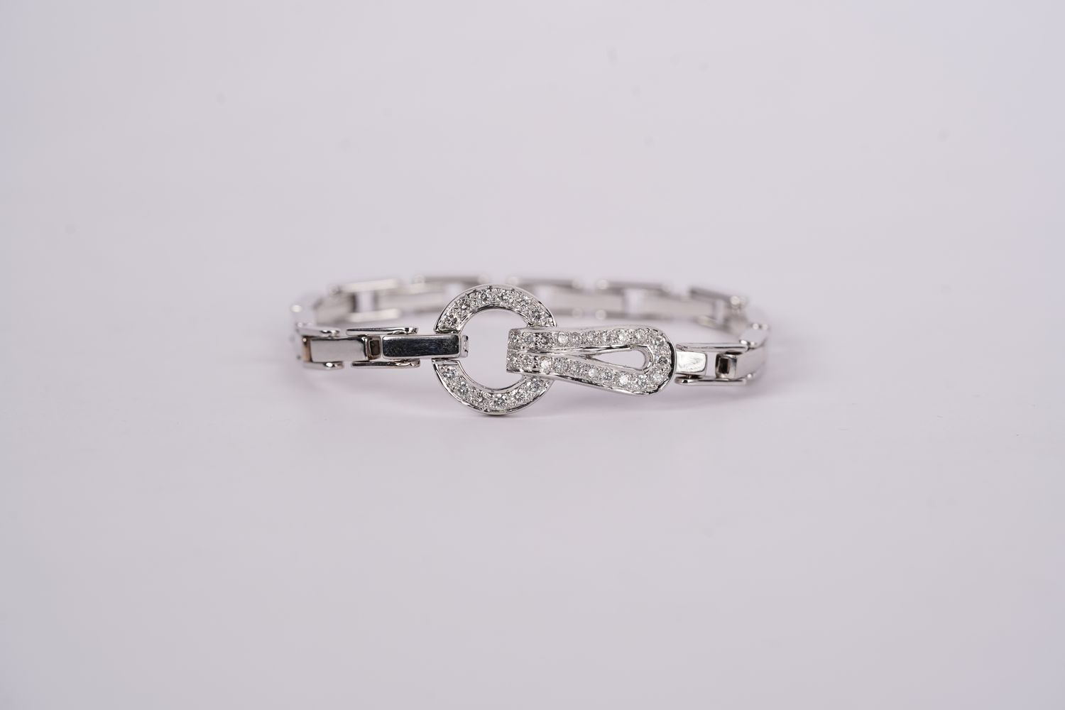 VDTT- 18KW 27.29g .75ctw Diamond Vintage Bracelet 7.25&quot;