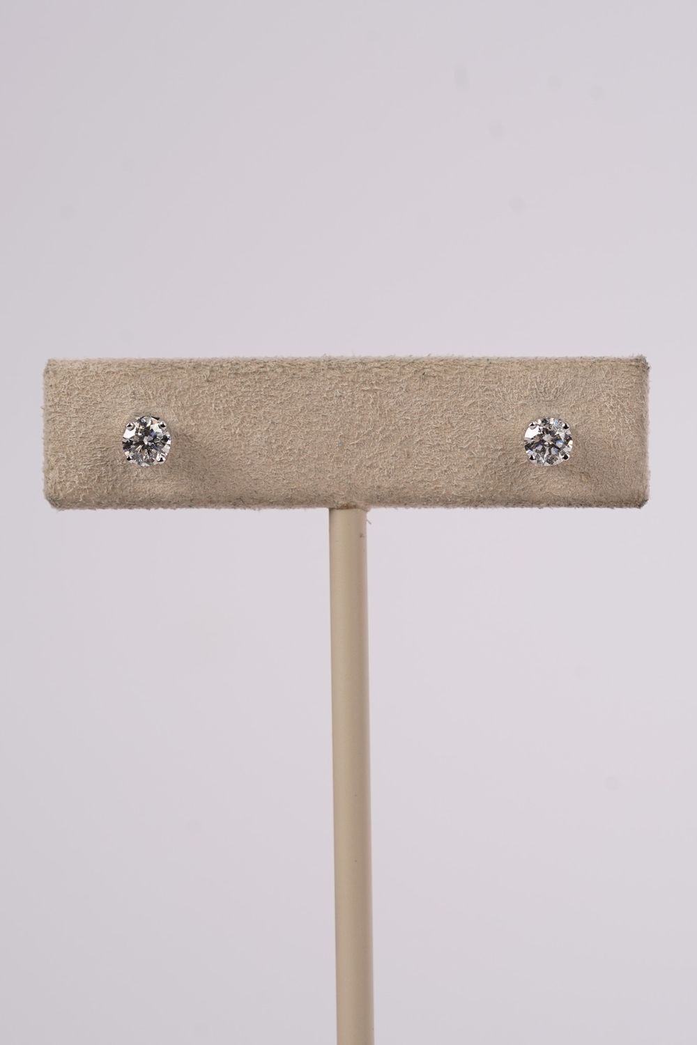 ANI- 14KW .50ctw J/I1-I2 Round Diamond Stud Earrings