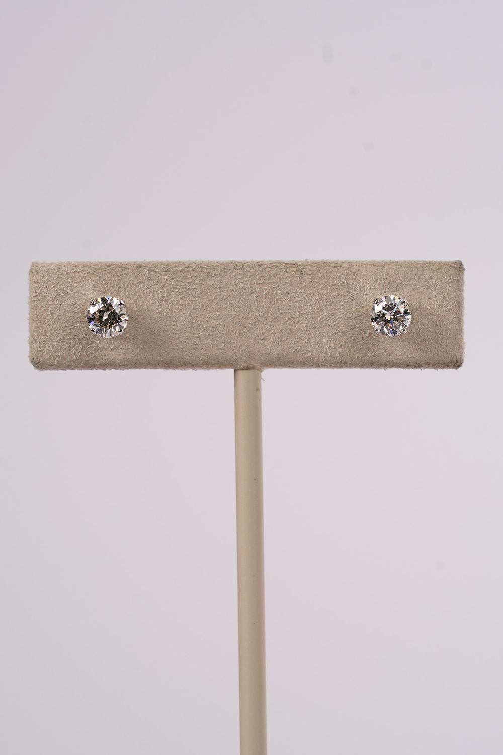 NBE- 14KW .75ctw J/I1-I2 Round Diamond Stud Earrings