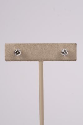 NBE- 14KW .75ctw J/I1-I2 Round Diamond Stud Earrings