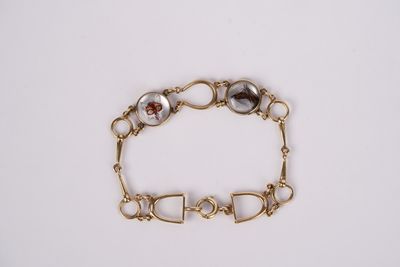 LTTX- 14KY 12.12g Essex Victorian Crystal Bracelet 7.5&quot;