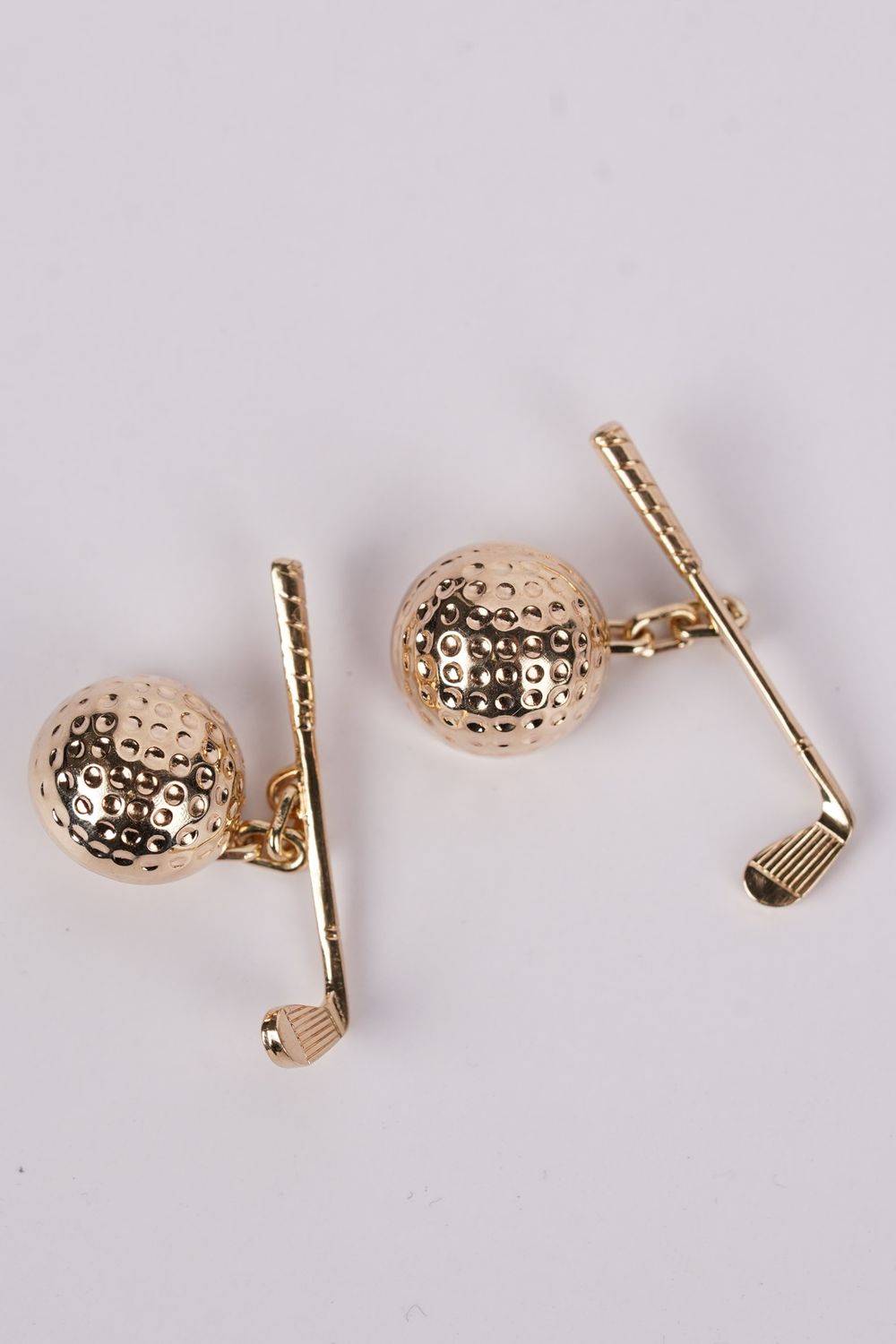VBE- 14KY 4.61g Golf Ball &amp; Club Cuff Links