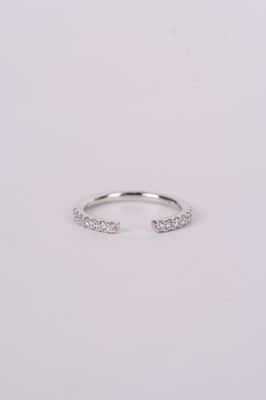DET- 14KW 1.83g .25ctw Open Diamond Stackable Band (size 6)