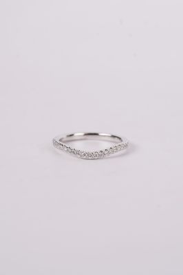 EILX- 14KW 2.16g .25ctw Diamond Contour Band (size 6.5)