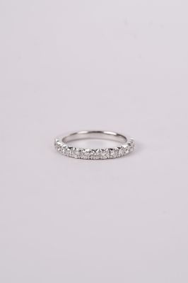 VVIL- 14KW 2.94g .65ctw Diamond Stackable Band (size 6.5)