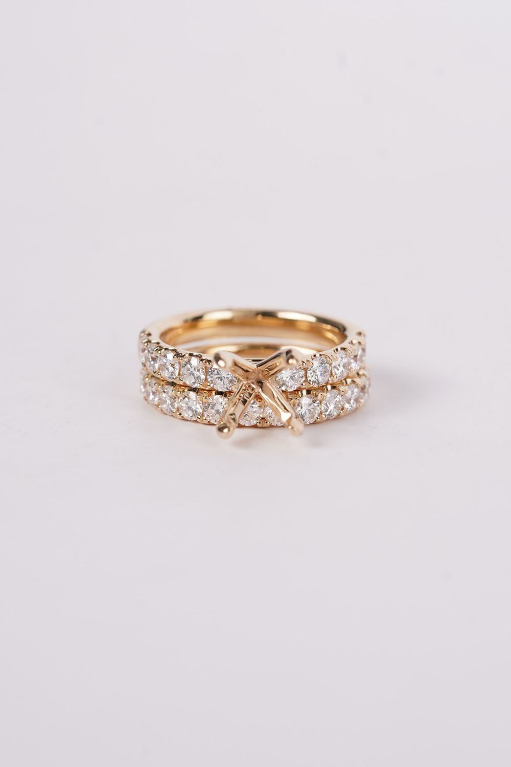 NVBL- 14KY 8.38g 1.95ctw Diamond Wedding Set (size 6.5)