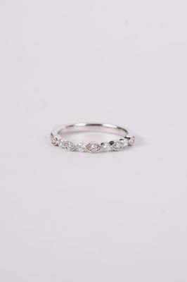 EILX- 14KW 2.47g .25ctw Diamond Stackable Band (size 6.5)