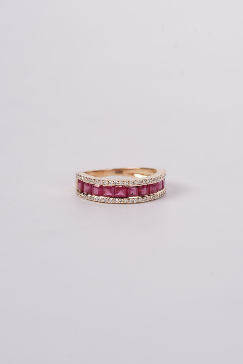 EVDX- 14KY 3.33g 1.90ctw Ruby &amp; Diamond Fashion Ring (size 6.5)