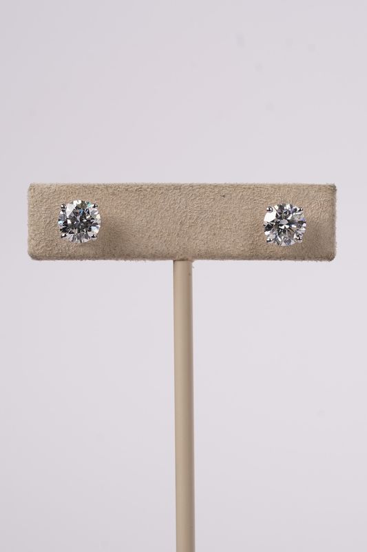 NETX- 14KW 2.22ctw E-F/VS Round Lab Grown Diamond Stud Earrings