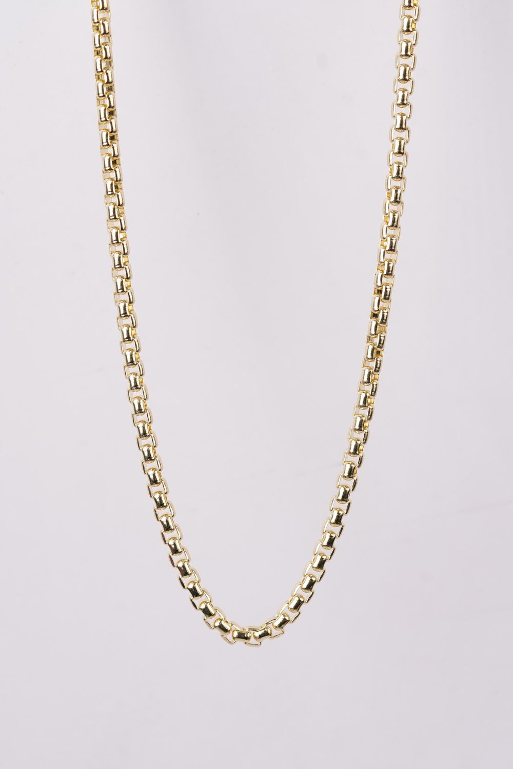 ALLE- 14KY 39.14g 3.5mm Venetian Box Chains 24&quot;