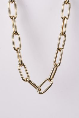 VABI- 14KY 16.39g Extra Large Paperclip Chain 18&quot;